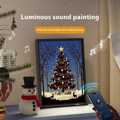 Luminous Speaker Christmas Tree Painting Bluetooth Speaker