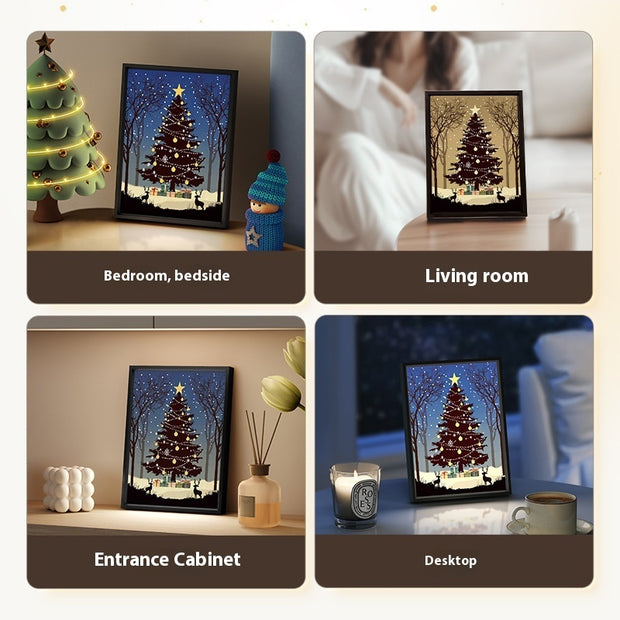 Luminous Speaker Christmas Tree Painting Bluetooth Speaker