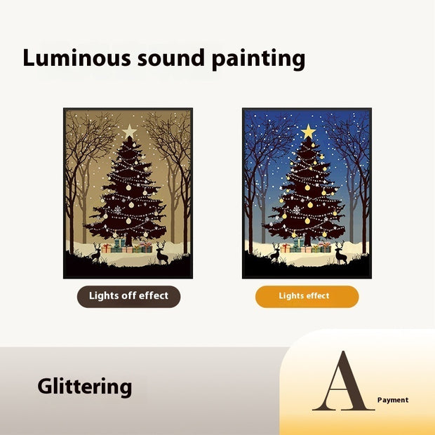 Luminous Speaker Christmas Tree Painting Bluetooth Speaker