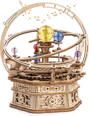 Rotating Starry Night Mechanical Music Box 3D Wooden Puzzle