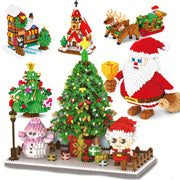 Micro Mini Blocks Christmas Sets Model Bricks Building Kits